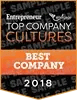 Entrepreneur Top Company Cultures 2018 